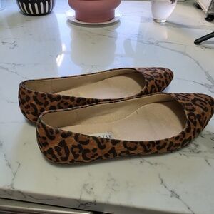 Kelly & Katie Leopard Print Flats
